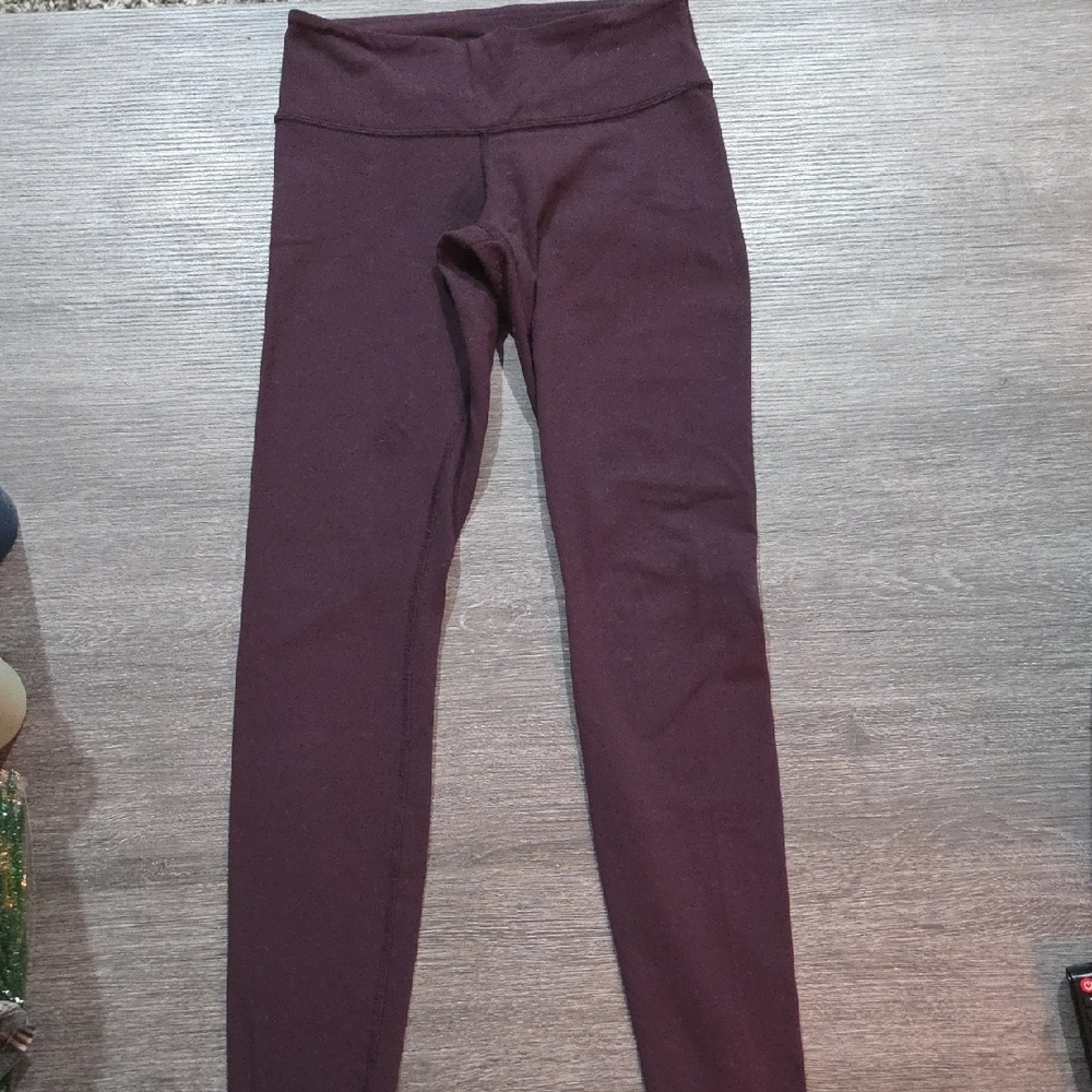Women  Maroon Leggings